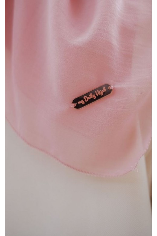 Hijab Segi 4 Voal Anabela Eyelash Dusty Pink